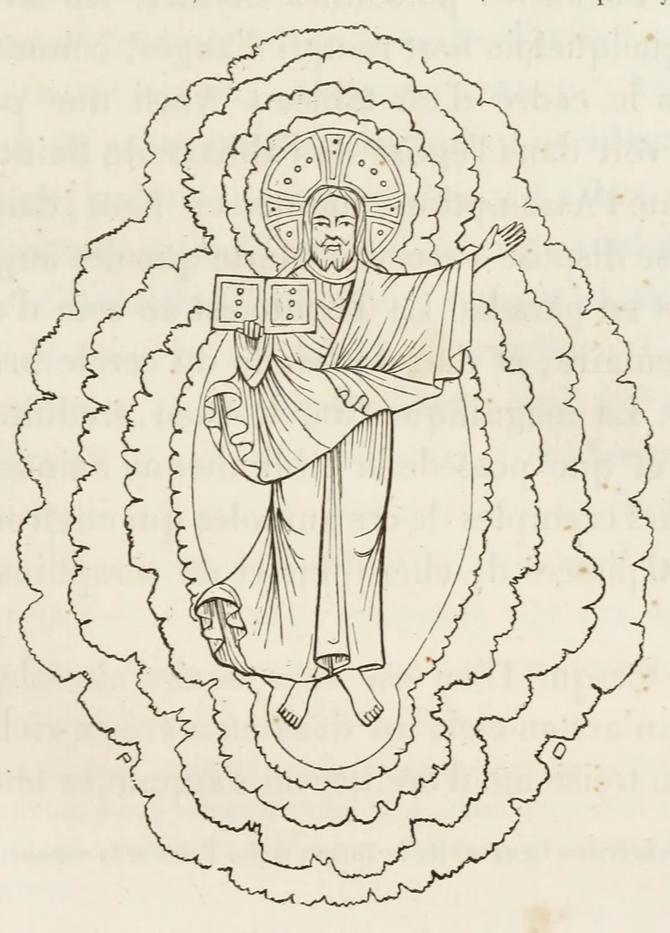 An illustration from Iconographie chrétienne. Histoire de Dieu, 1843, leaf 121