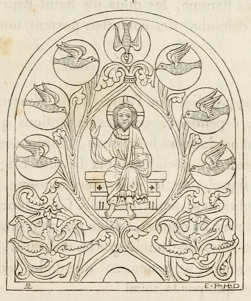 An illustration from Iconographie chrétienne. Histoire de Dieu, 1843, leaf 131