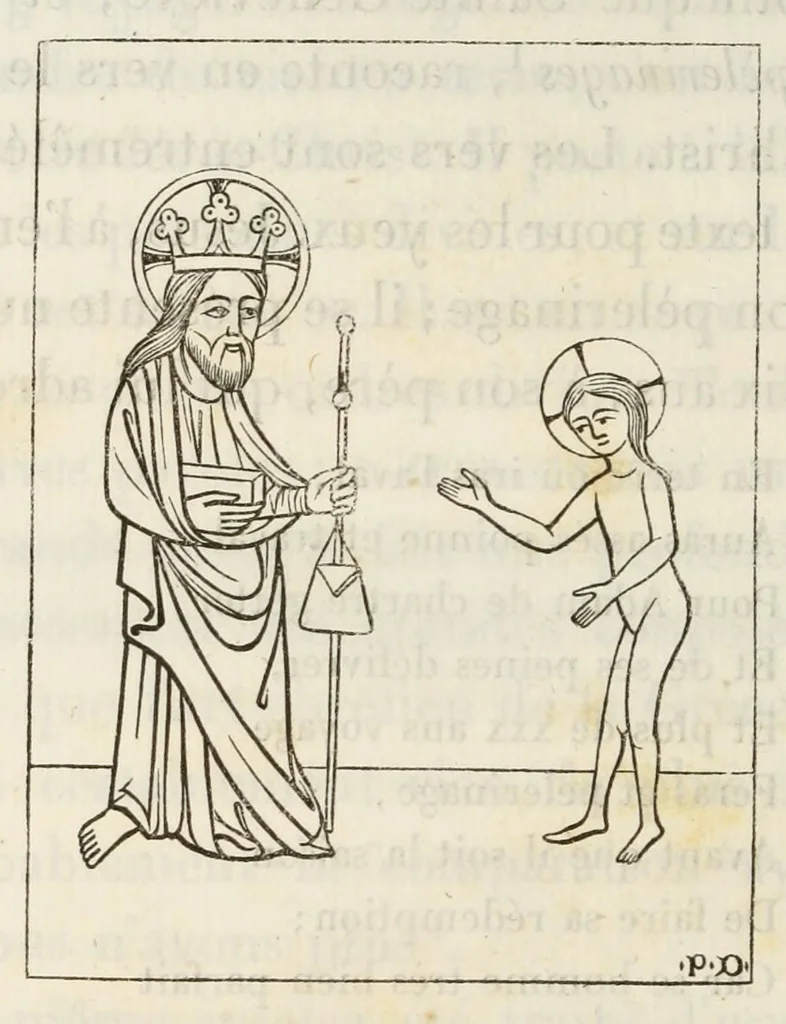An illustration from Iconographie chrétienne. Histoire de Dieu, 1843, leaf 310