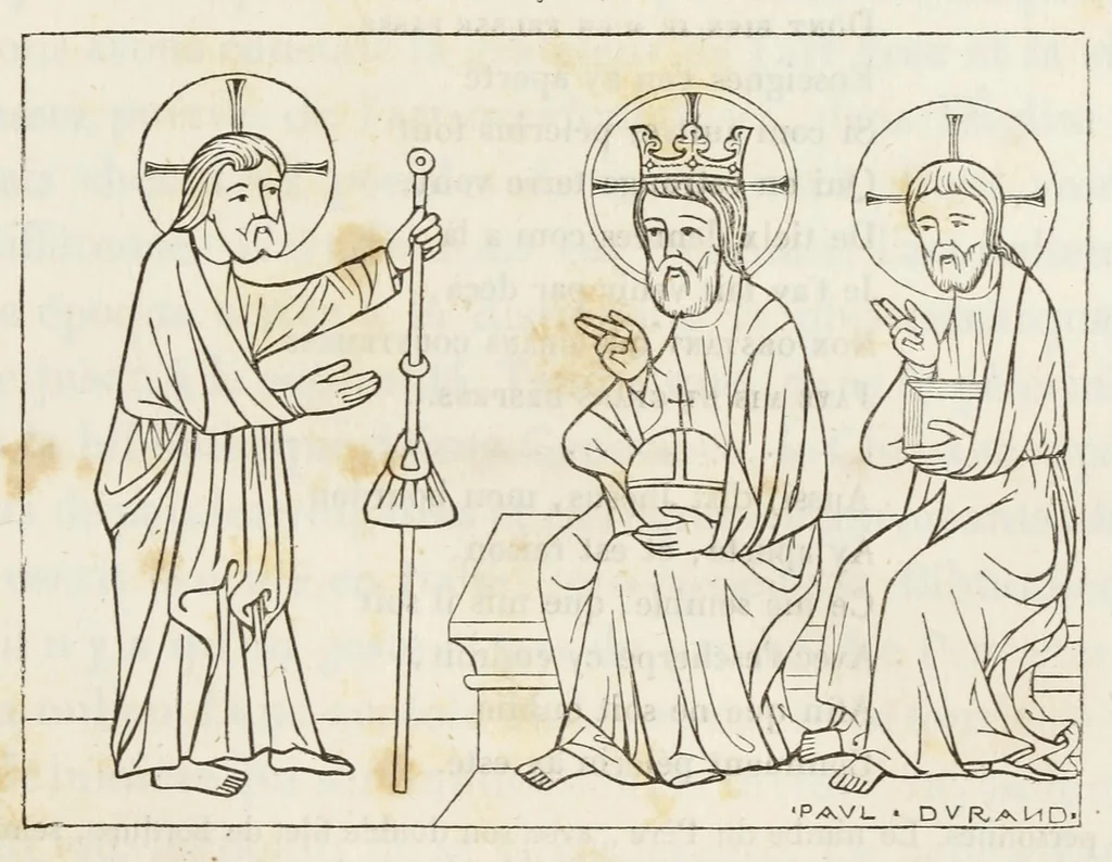 An illustration from Iconographie chrétienne. Histoire de Dieu, 1843, leaf 315