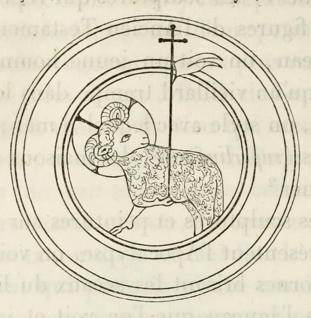 An illustration from Iconographie chrétienne. Histoire de Dieu, 1843, leaf 340