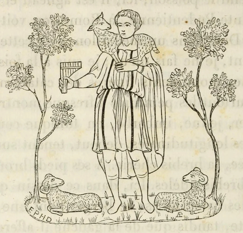 An illustration from Iconographie chrétienne. Histoire de Dieu, 1843, leaf 354