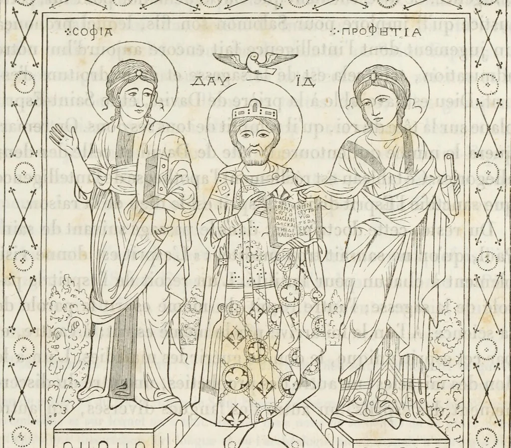 An illustration from Iconographie chrétienne. Histoire de Dieu, 1843, leaf 451