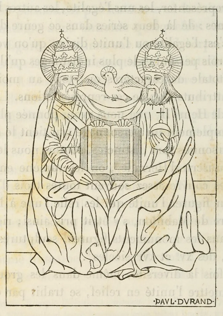 An illustration from Iconographie chrétienne. Histoire de Dieu, 1843, leaf 594