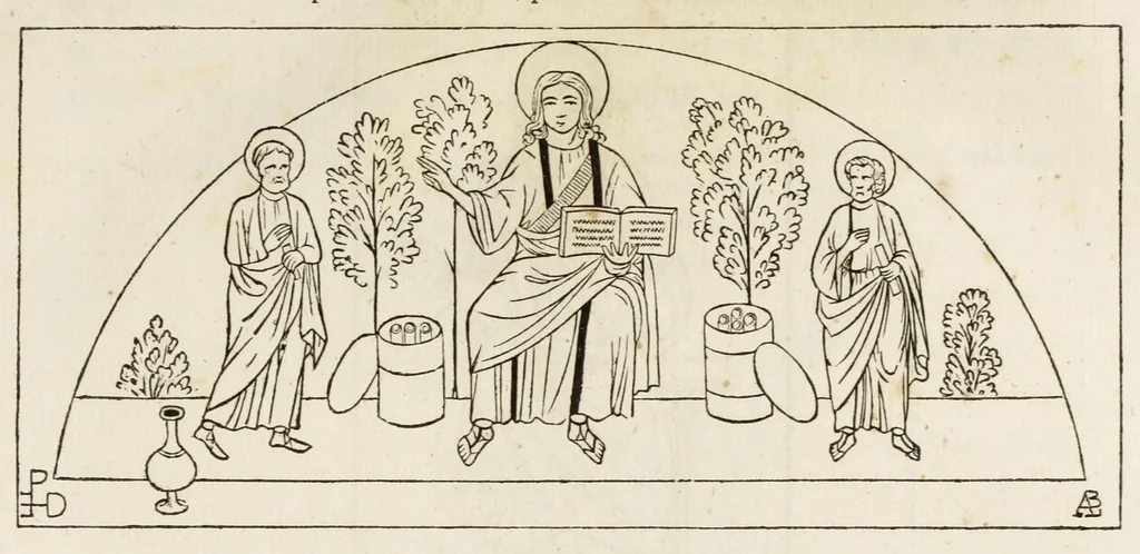 An illustration from Iconographie chrétienne. Histoire de Dieu, 1843, leaf 61