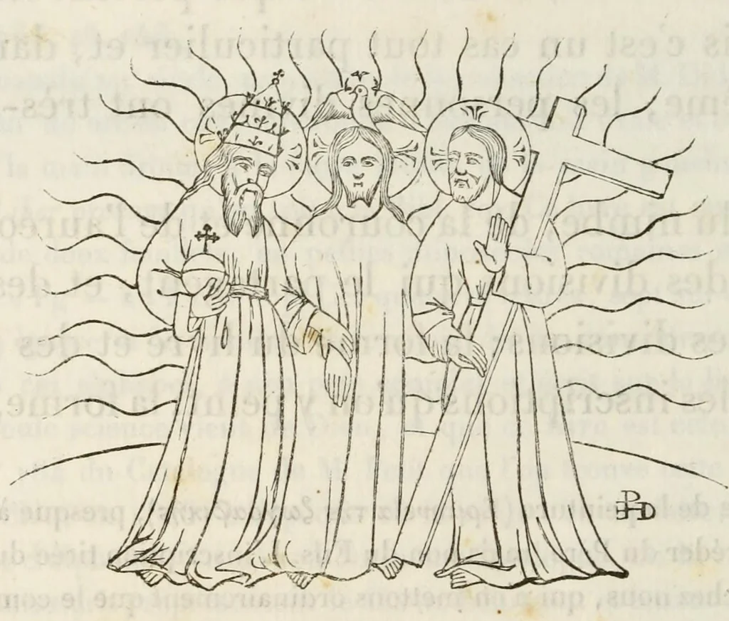 An illustration from Iconographie chrétienne. Histoire de Dieu, 1843, leaf 612