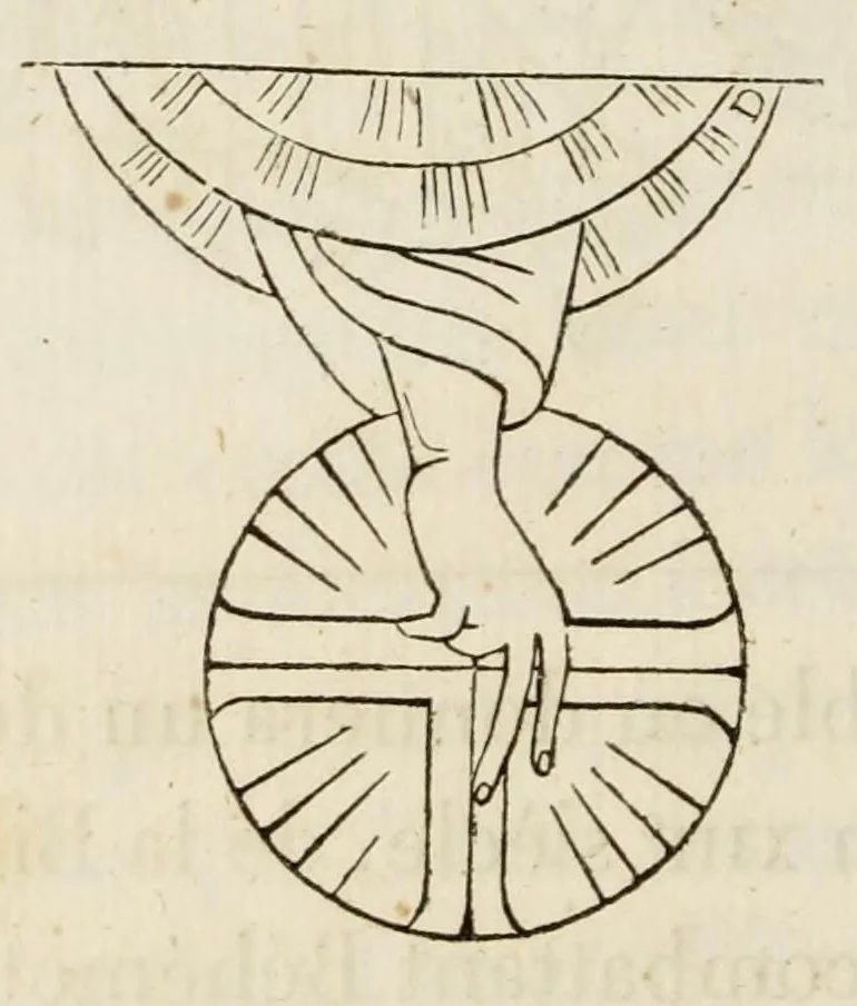 An illustration from Iconographie chrétienne. Histoire de Dieu, 1843, leaf 64