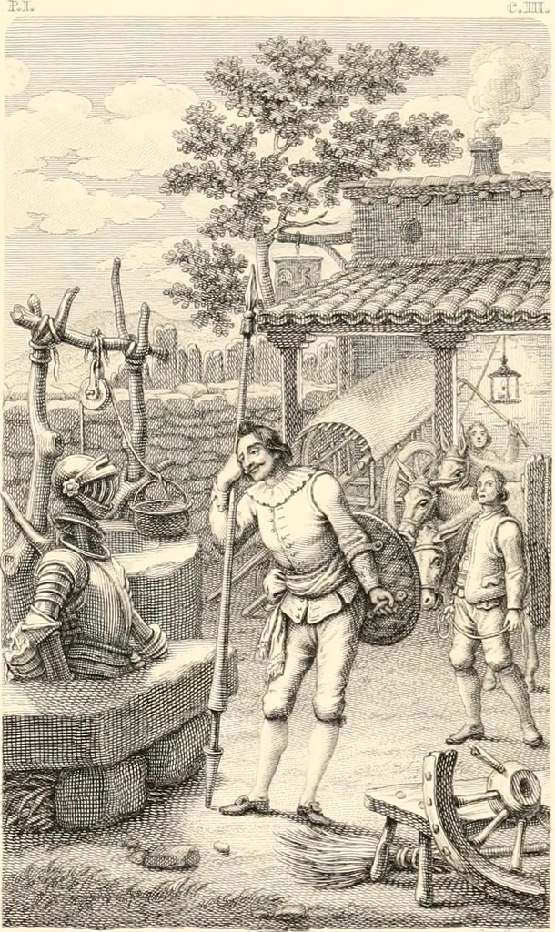 An illustration from An iconography of Don Quixote. 1605-1895, 1895, leaf 224
