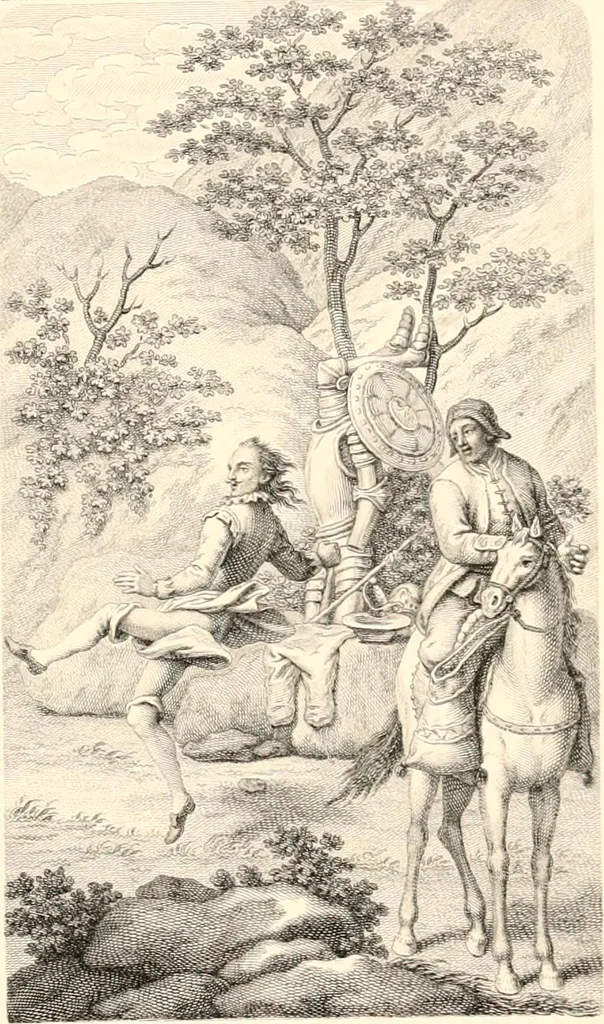 An illustration from An iconography of Don Quixote. 1605-1895, 1895, leaf 234