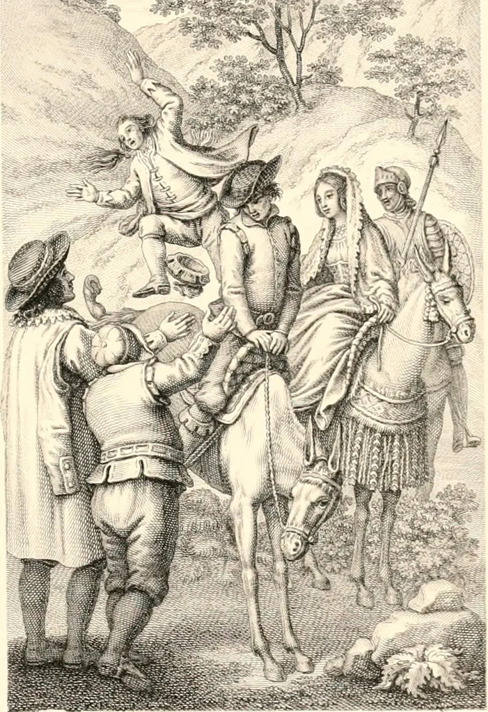 An illustration from An iconography of Don Quixote. 1605-1895, 1895, leaf 236