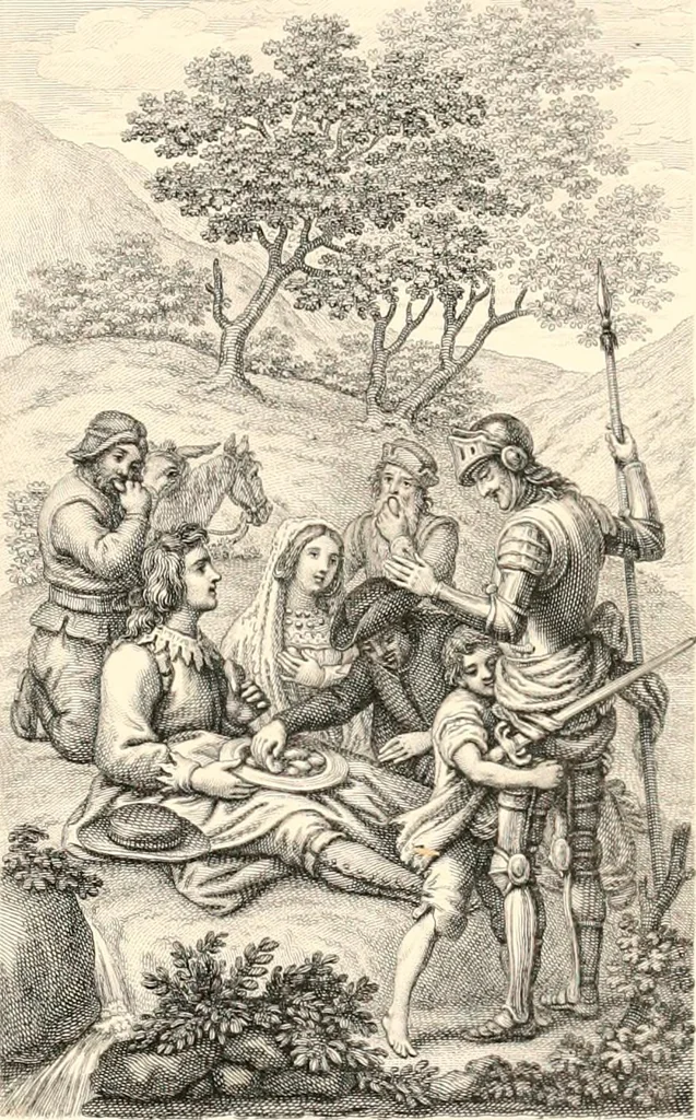An illustration from An iconography of Don Quixote. 1605-1895, 1895, leaf 238