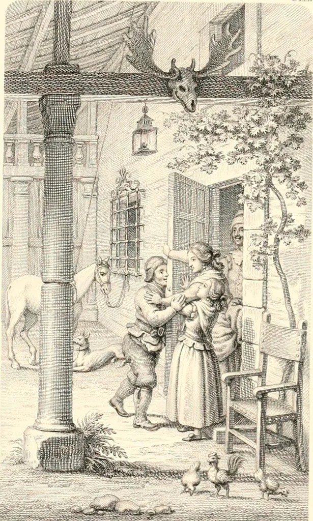 An illustration from An iconography of Don Quixote. 1605-1895, 1895, leaf 244