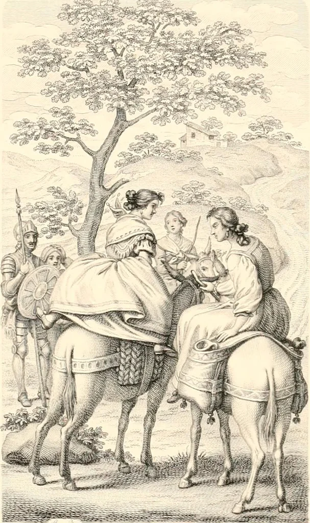 An illustration from An iconography of Don Quixote. 1605-1895, 1895, leaf 246