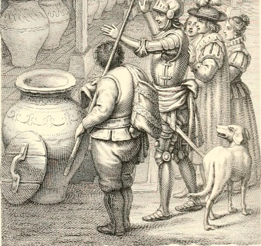 An illustration from An iconography of Don Quixote. 1605-1895, 1895, leaf 250