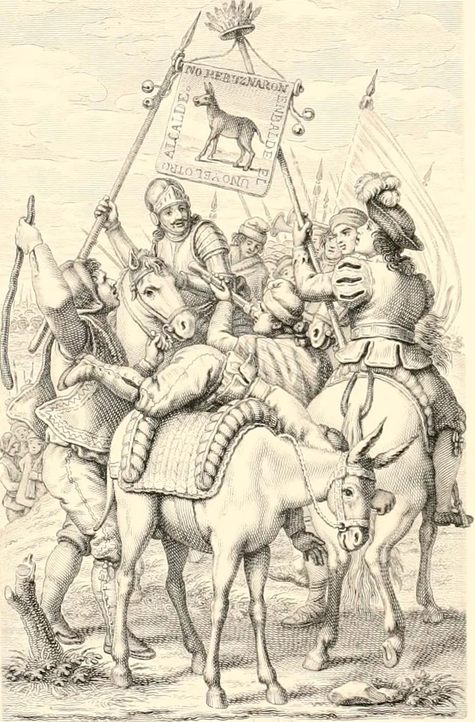An illustration from An iconography of Don Quixote. 1605-1895, 1895, leaf 254