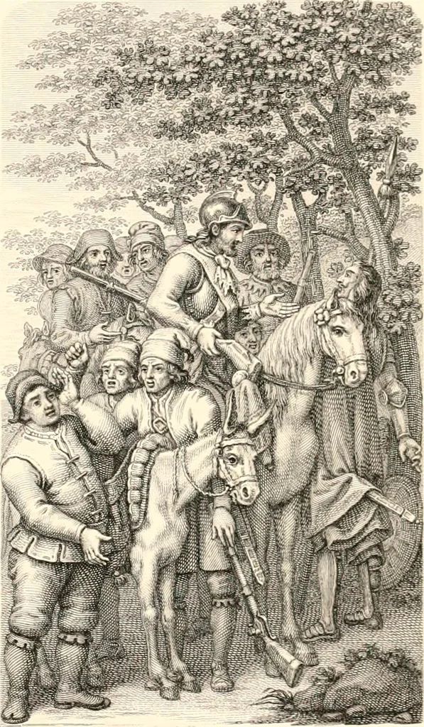 An illustration from An iconography of Don Quixote. 1605-1895, 1895, leaf 264