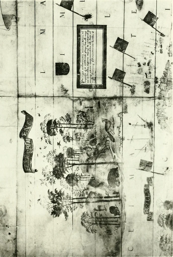 An illustration from The iconography of Manhattan Island, 1498-1909 : compiled from original sources and illustrated by photo-intaglio reproductions of important maps, plans, views, and documents in public and private collections, 1915, leaf 100