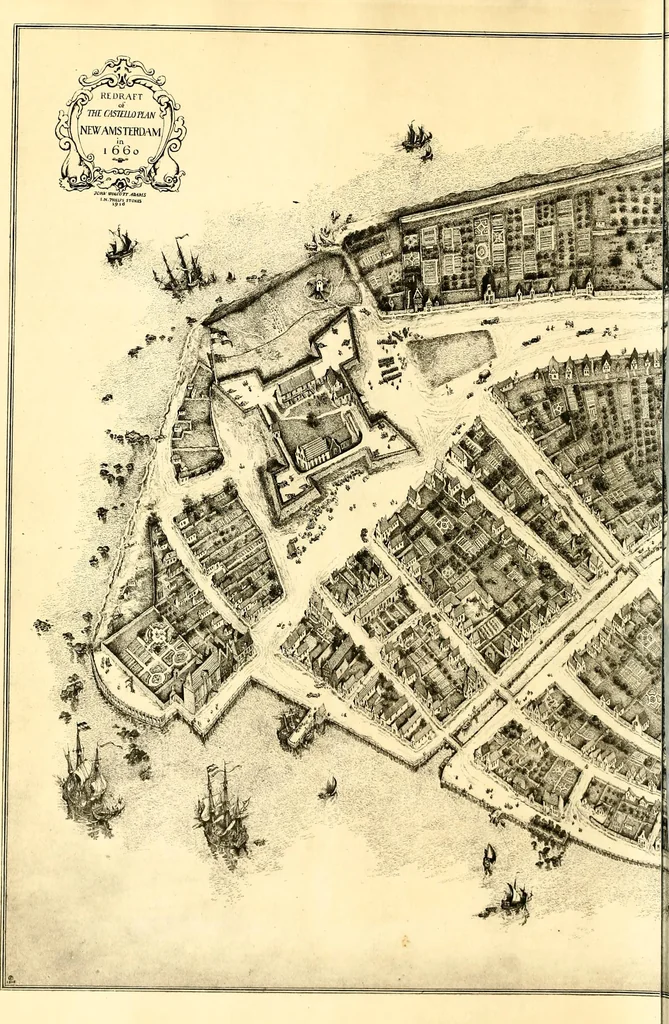 An illustration from The iconography of Manhattan Island, 1498-1909 : compiled from original sources and illustrated by photo-intaglio reproductions of important maps, plans, views, and documents in public and private collections, 1915, leaf 11