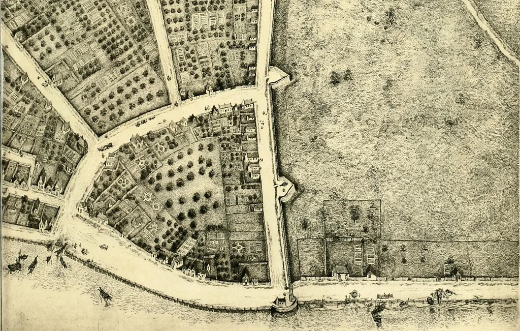 An illustration from The iconography of Manhattan Island, 1498-1909 : compiled from original sources and illustrated by photo-intaglio reproductions of important maps, plans, views, and documents in public and private collections, 1915, leaf 12
