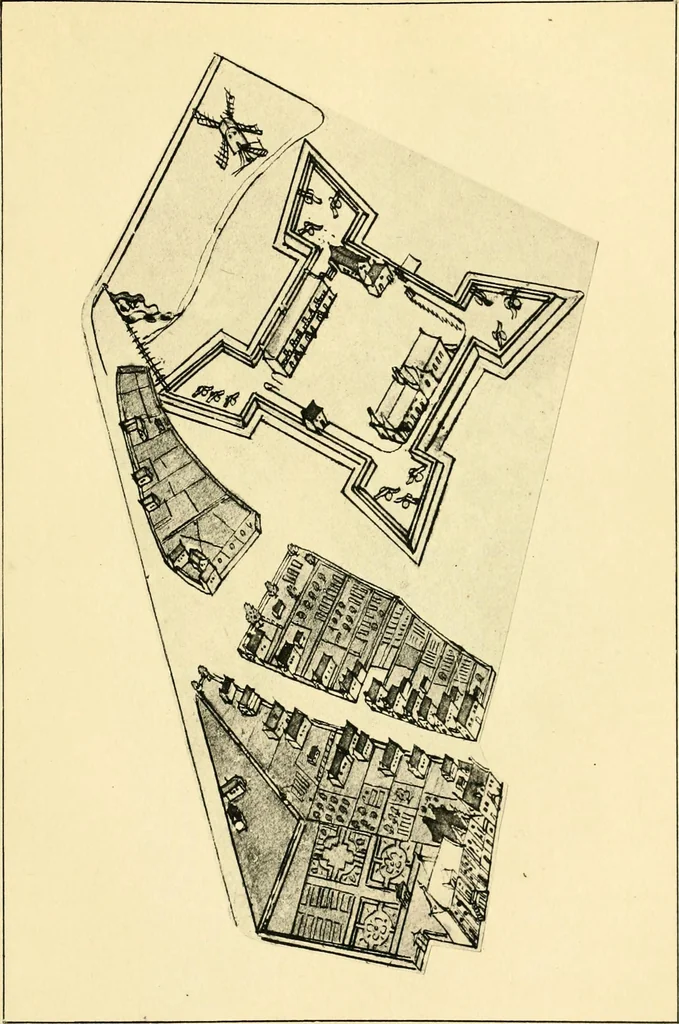 An illustration from The iconography of Manhattan Island, 1498-1909 : compiled from original sources and illustrated by photo-intaglio reproductions of important maps, plans, views, and documents in public and private collections, 1915, leaf 510