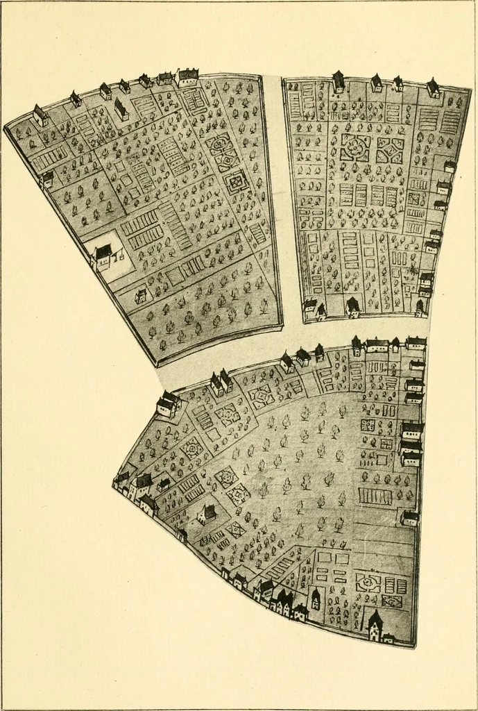 An illustration from The iconography of Manhattan Island, 1498-1909 : compiled from original sources and illustrated by photo-intaglio reproductions of important maps, plans, views, and documents in public and private collections, 1915, leaf 516