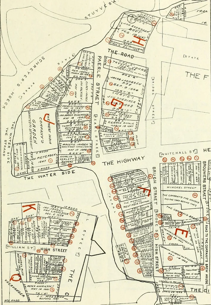 An illustration from The iconography of Manhattan Island, 1498-1909 : compiled from original sources and illustrated by photo-intaglio reproductions of important maps, plans, views, and documents in public and private collections, 1915, leaf 696