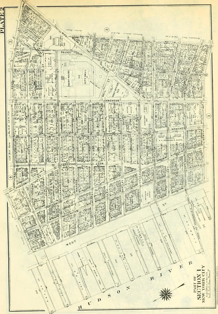 An illustration from The iconography of Manhattan Island, 1498-1909 : compiled from original sources and illustrated by photo-intaglio reproductions of important maps, plans, views, and documents in public and private collections, 1915, leaf 814