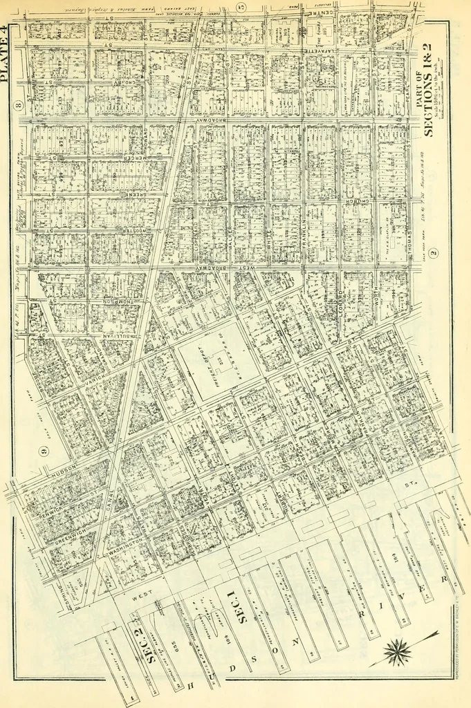 An illustration from The iconography of Manhattan Island, 1498-1909 : compiled from original sources and illustrated by photo-intaglio reproductions of important maps, plans, views, and documents in public and private collections, 1915, leaf 816