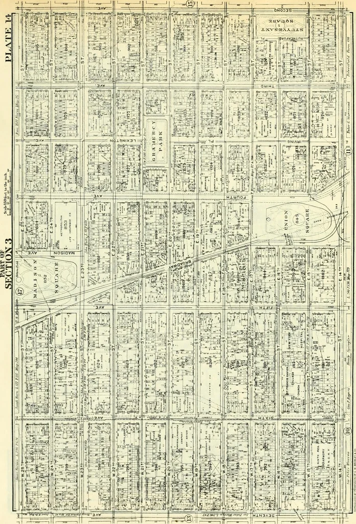 An illustration from The iconography of Manhattan Island, 1498-1909 : compiled from original sources and illustrated by photo-intaglio reproductions of important maps, plans, views, and documents in public and private collections, 1915, leaf 826
