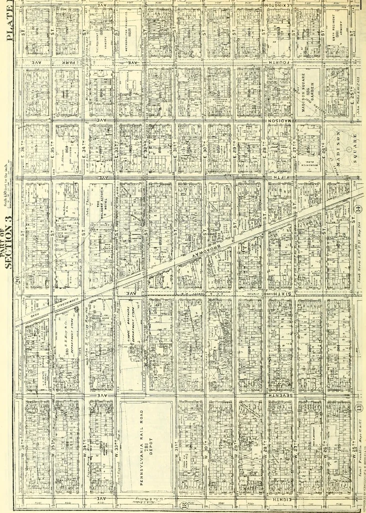 An illustration from The iconography of Manhattan Island, 1498-1909 : compiled from original sources and illustrated by photo-intaglio reproductions of important maps, plans, views, and documents in public and private collections, 1915, leaf 829