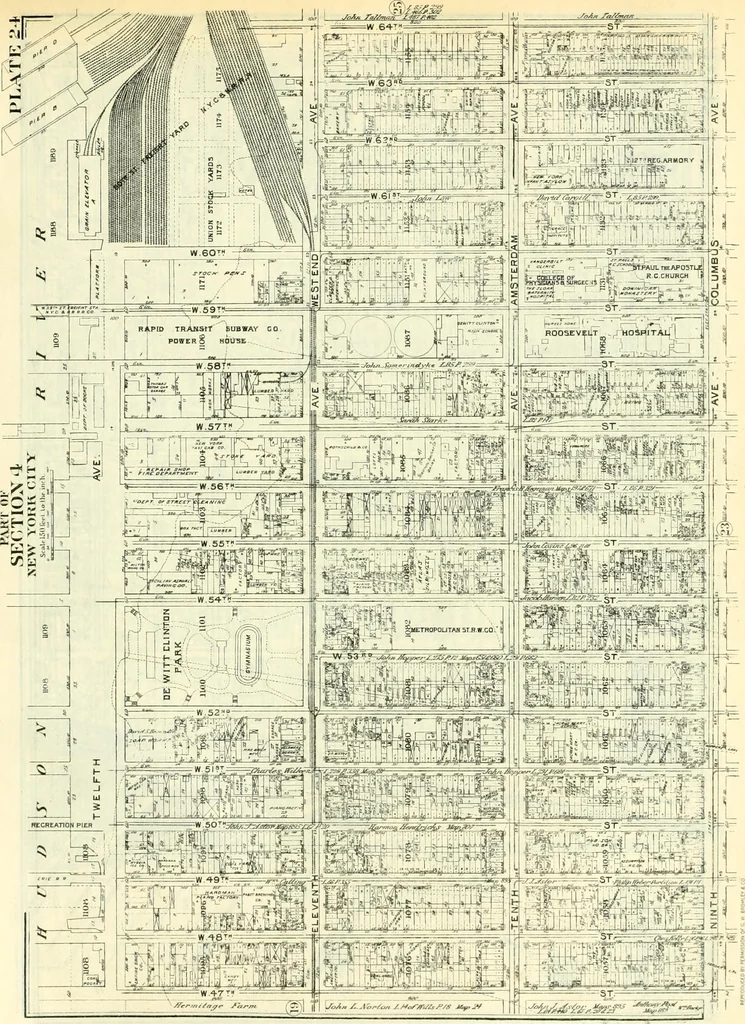 An illustration from The iconography of Manhattan Island, 1498-1909 : compiled from original sources and illustrated by photo-intaglio reproductions of important maps, plans, views, and documents in public and private collections, 1915, leaf 836