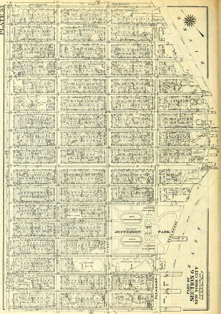 An illustration from The iconography of Manhattan Island, 1498-1909 : compiled from original sources and illustrated by photo-intaglio reproductions of important maps, plans, views, and documents in public and private collections, 1915, leaf 845