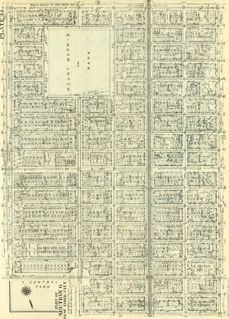 An illustration from The iconography of Manhattan Island, 1498-1909 : compiled from original sources and illustrated by photo-intaglio reproductions of important maps, plans, views, and documents in public and private collections, 1915, leaf 846