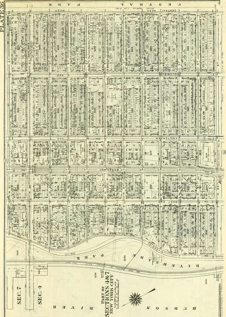 An illustration from The iconography of Manhattan Island, 1498-1909 : compiled from original sources and illustrated by photo-intaglio reproductions of important maps, plans, views, and documents in public and private collections, 1915, leaf 848