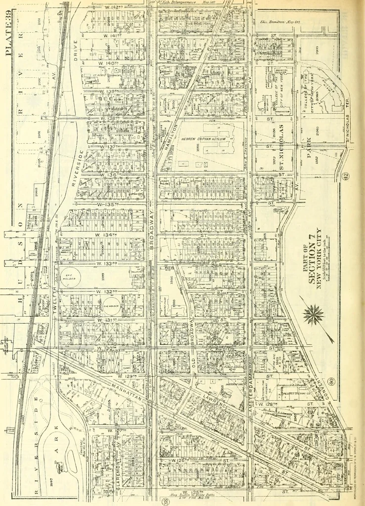 An illustration from The iconography of Manhattan Island, 1498-1909 : compiled from original sources and illustrated by photo-intaglio reproductions of important maps, plans, views, and documents in public and private collections, 1915, leaf 851