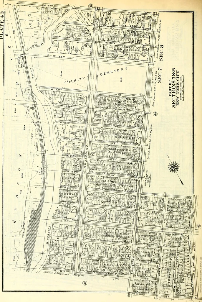 An illustration from The iconography of Manhattan Island, 1498-1909 : compiled from original sources and illustrated by photo-intaglio reproductions of important maps, plans, views, and documents in public and private collections, 1915, leaf 855