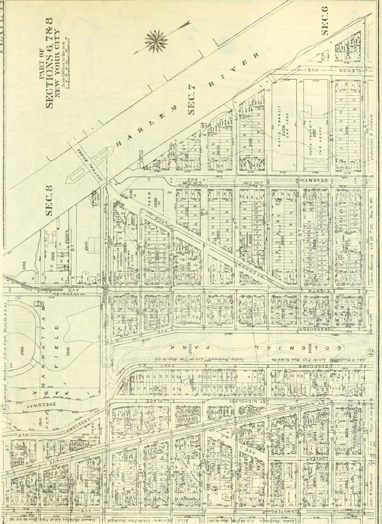 An illustration from The iconography of Manhattan Island, 1498-1909 : compiled from original sources and illustrated by photo-intaglio reproductions of important maps, plans, views, and documents in public and private collections, 1915, leaf 856