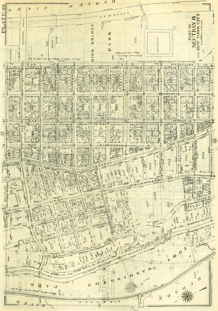 An illustration from The iconography of Manhattan Island, 1498-1909 : compiled from original sources and illustrated by photo-intaglio reproductions of important maps, plans, views, and documents in public and private collections, 1915, leaf 858