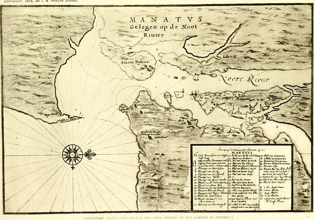 An illustration from The iconography of Manhattan Island, 1498-1909 : compiled from original sources and illustrated by photo-intaglio reproductions of important maps, plans, views, and documents in public and private collections, 1915, leaf 184