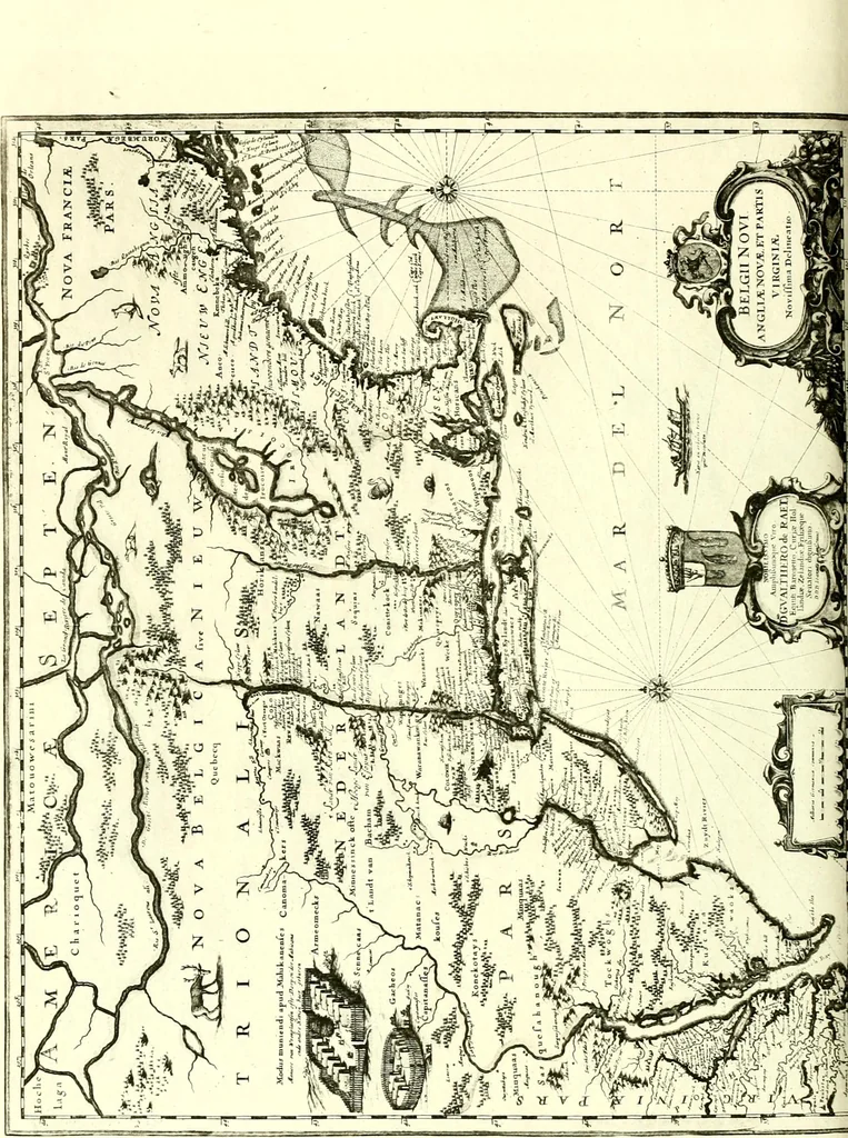 An illustration from The iconography of Manhattan Island, 1498-1909 : compiled from original sources and illustrated by photo-intaglio reproductions of important maps, plans, views, and documents in public and private collections, 1915, leaf 195