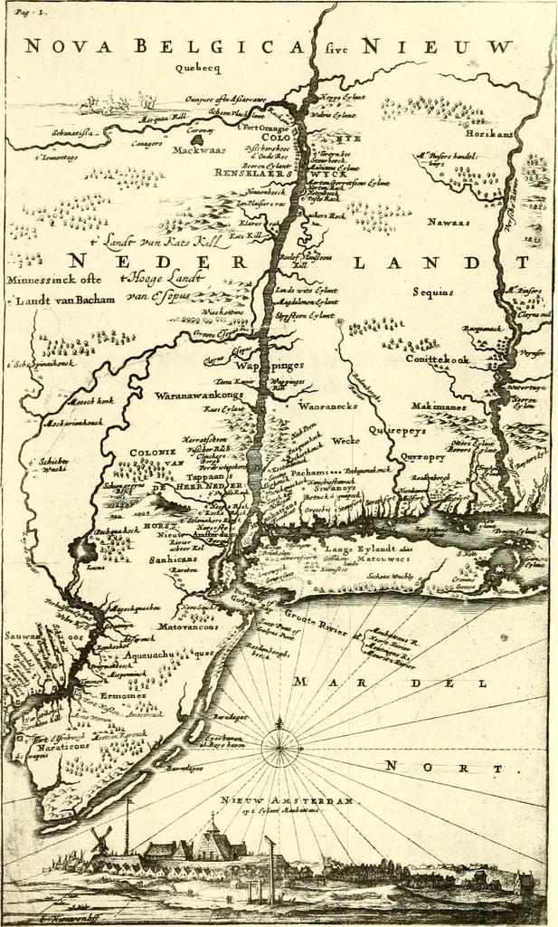 An illustration from The iconography of Manhattan Island, 1498-1909 : compiled from original sources and illustrated by photo-intaglio reproductions of important maps, plans, views, and documents in public and private collections, 1915, leaf 202