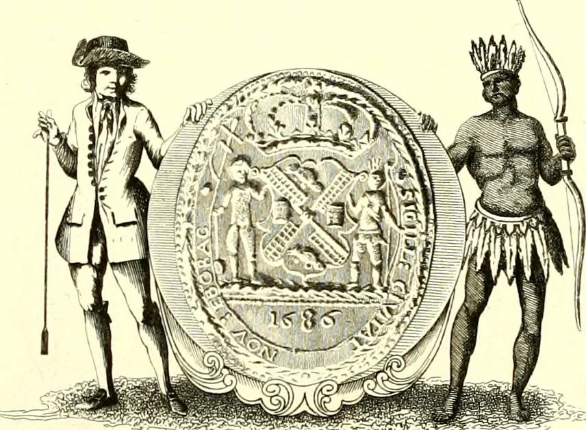 An illustration from The iconography of Manhattan Island, 1498-1909 : compiled from original sources and illustrated by photo-intaglio reproductions of important maps, plans, views, and documents in public and private collections, 1915, leaf 288