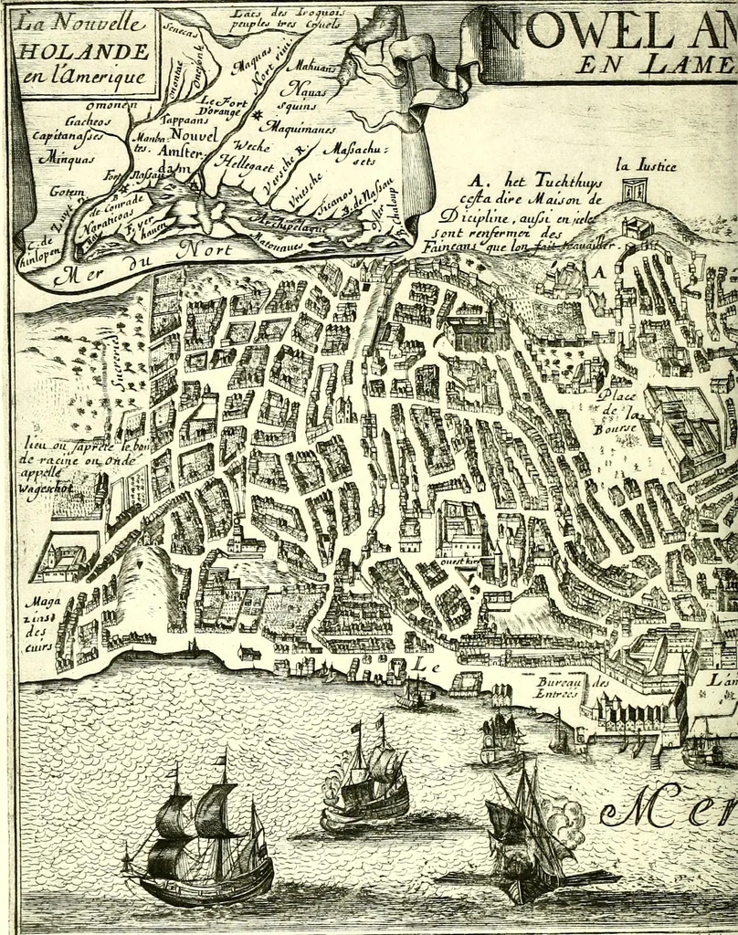 An illustration from The iconography of Manhattan Island, 1498-1909 : compiled from original sources and illustrated by photo-intaglio reproductions of important maps, plans, views, and documents in public and private collections, 1915, leaf 303