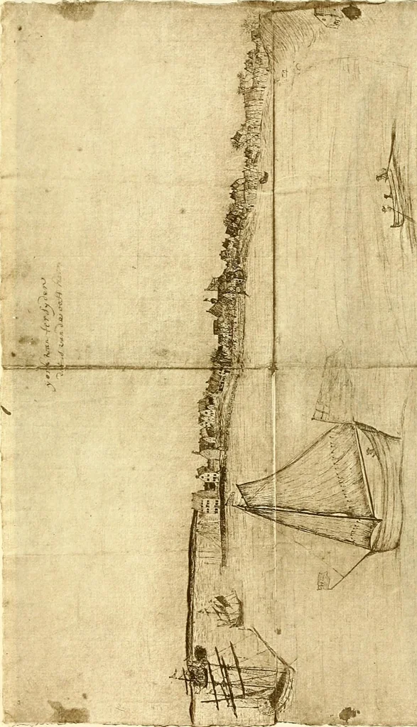 An illustration from The iconography of Manhattan Island, 1498-1909 : compiled from original sources and illustrated by photo-intaglio reproductions of important maps, plans, views, and documents in public and private collections, 1915, leaf 324
