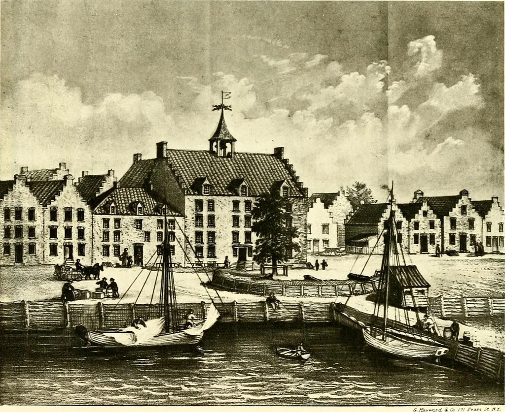 An illustration from The iconography of Manhattan Island, 1498-1909 : compiled from original sources and illustrated by photo-intaglio reproductions of important maps, plans, views, and documents in public and private collections, 1915, leaf 328