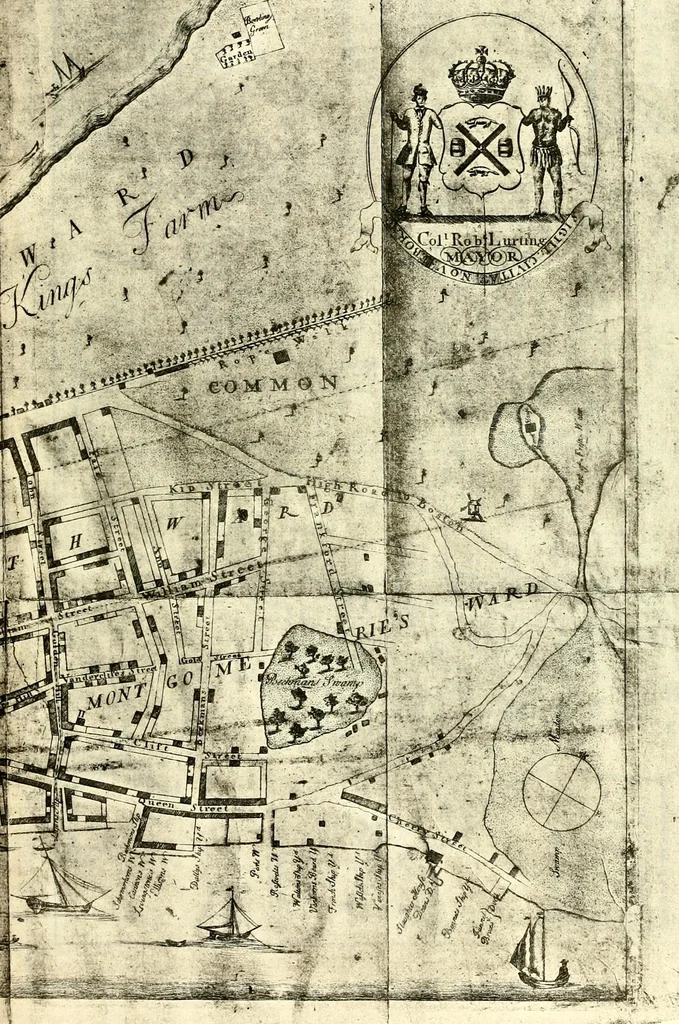 An illustration from The iconography of Manhattan Island, 1498-1909 : compiled from original sources and illustrated by photo-intaglio reproductions of important maps, plans, views, and documents in public and private collections, 1915, leaf 350