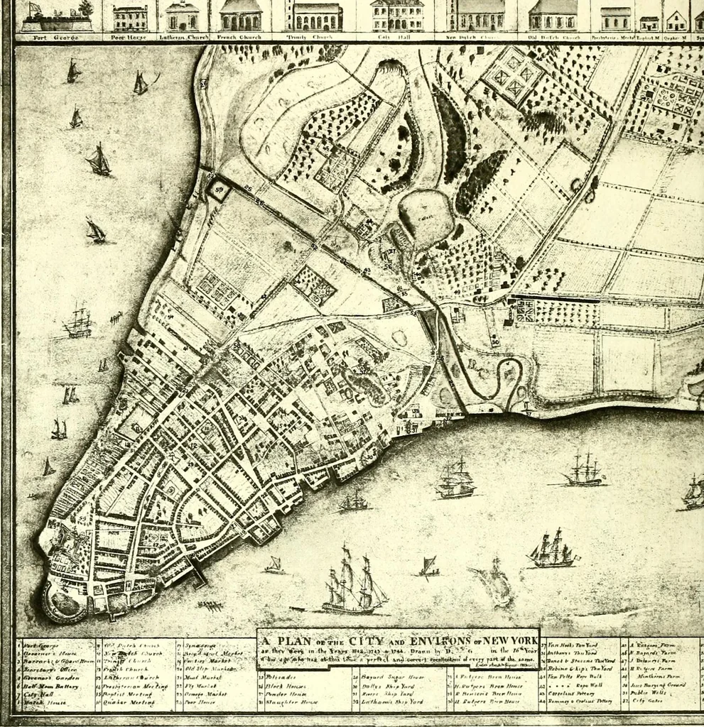 An illustration from The iconography of Manhattan Island, 1498-1909 : compiled from original sources and illustrated by photo-intaglio reproductions of important maps, plans, views, and documents in public and private collections, 1915, leaf 365