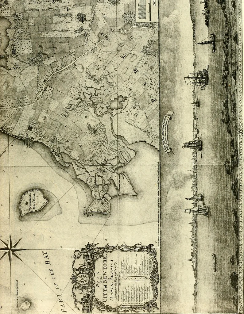 An illustration from The iconography of Manhattan Island, 1498-1909 : compiled from original sources and illustrated by photo-intaglio reproductions of important maps, plans, views, and documents in public and private collections, 1915, leaf 528