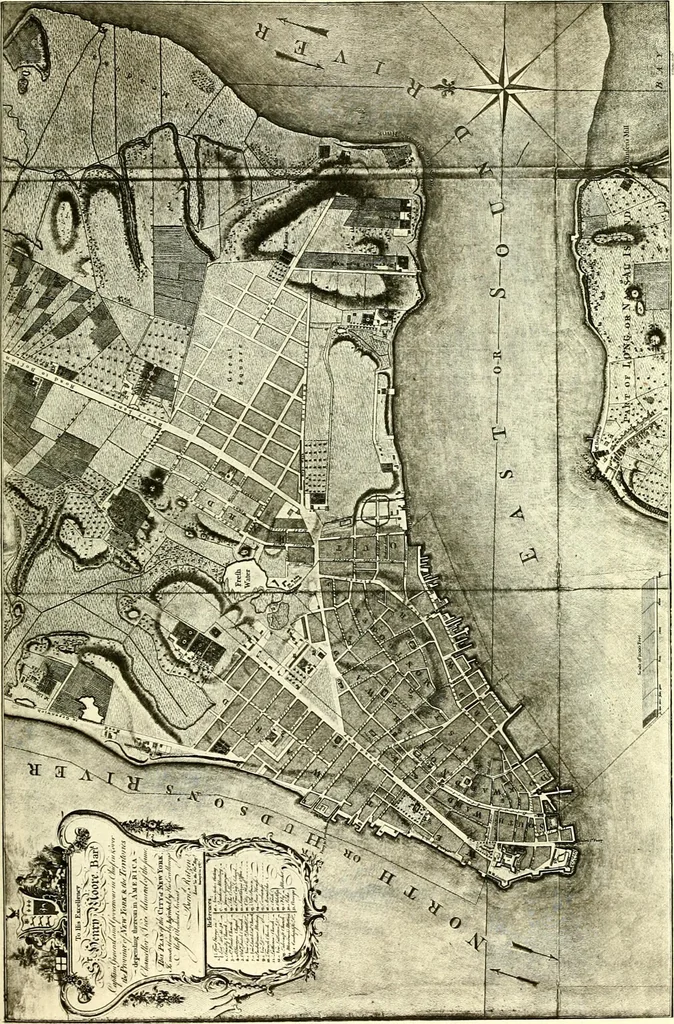 An illustration from The iconography of Manhattan Island, 1498-1909 : compiled from original sources and illustrated by photo-intaglio reproductions of important maps, plans, views, and documents in public and private collections, 1915, leaf 530