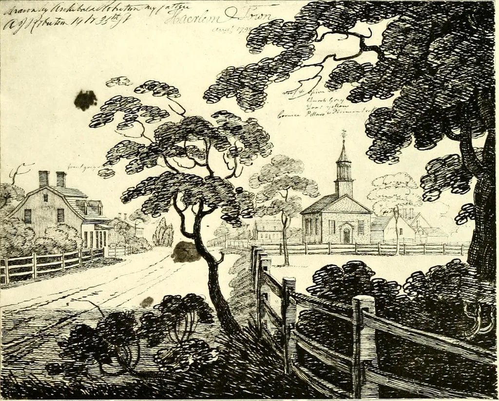 An illustration from The iconography of Manhattan Island, 1498-1909 : compiled from original sources and illustrated by photo-intaglio reproductions of important maps, plans, views, and documents in public and private collections, 1915, leaf 650